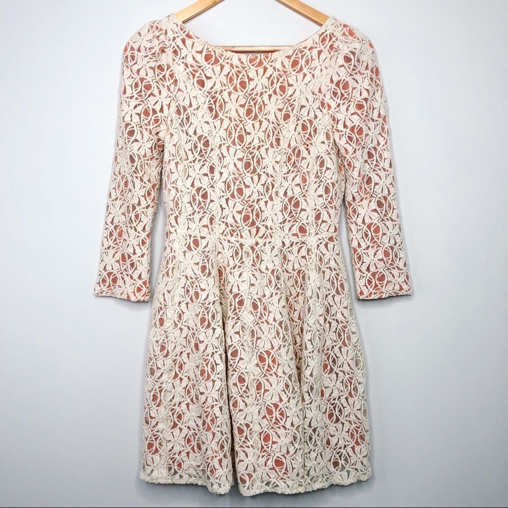 Ark & Co Fit & Flare Lace Crochet Dress - Picture 5 of 11
